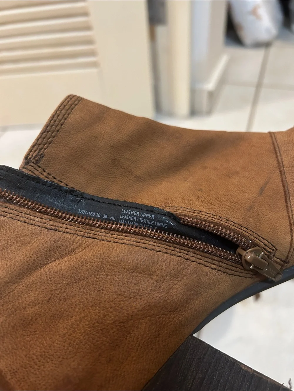 Vagabond Chestnut Suede Ankle Booties with Block Heel